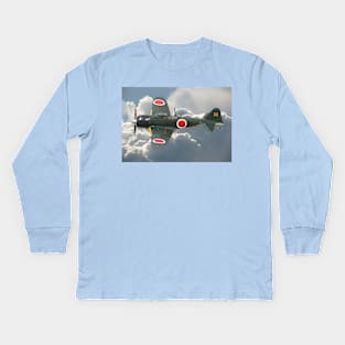 A6M Zero Kids Long Sleeve T-Shirt